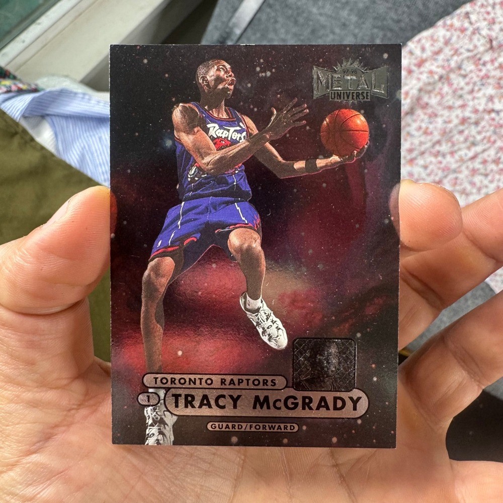 SkyBox Trading Card Mens OS Tracy McGrady 1997 Metal Universe Raptors Rookie 1